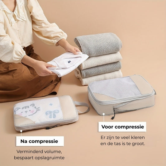 PackMate | 3-Delige Compressie Cubes Set voor Efficiënt Inpakken