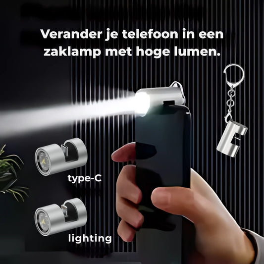GlowGo | USB-lamp voor Smartphone, licht voor onderweg zonder batterij
