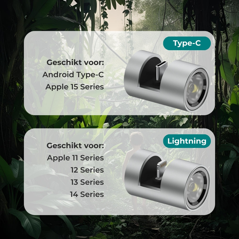 GlowGo | USB-lamp voor Smartphone, licht voor onderweg zonder batterij