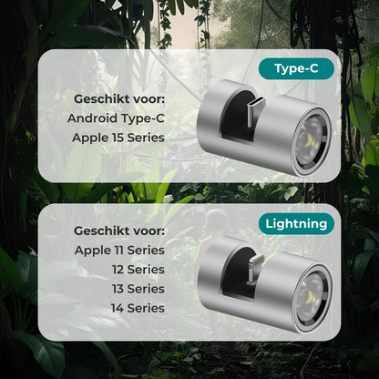 GlowGo | USB-lamp voor Smartphone, licht voor onderweg zonder batterij