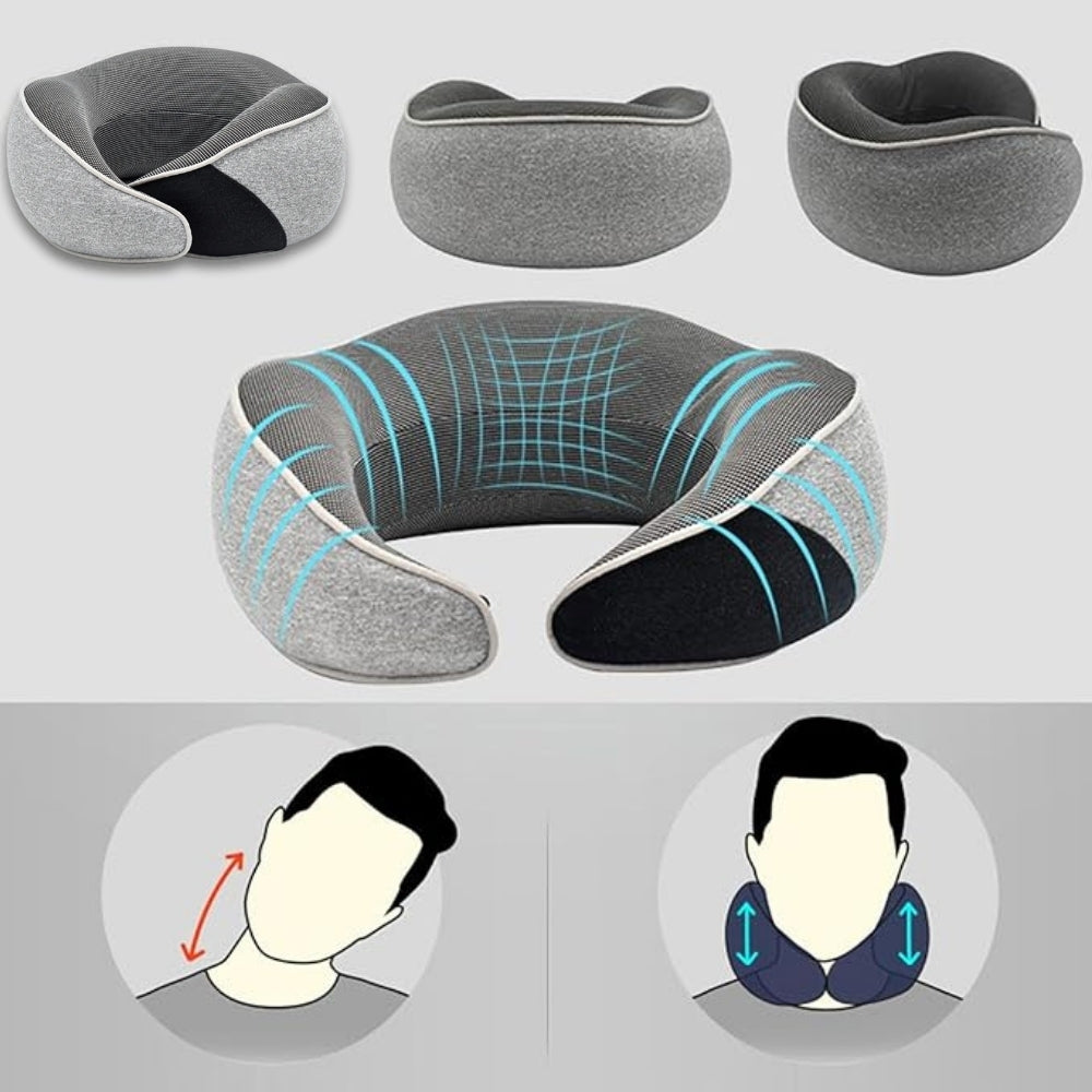 Napzy | Ergonomisch Nekkussen met Memory Foam voor Reizen & Ontspanning