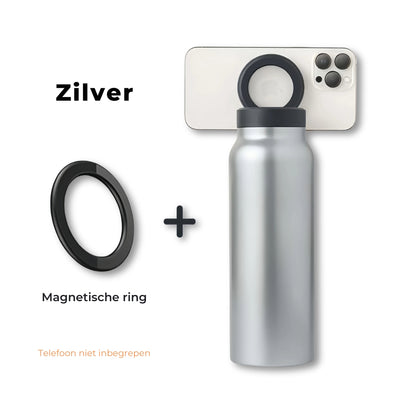SipNWatch | 2-in-1 Waterfles met Telefoonhouder voor Reizen & Ontspanning